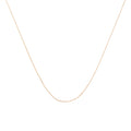 10K Gold 0.5 mm Slender & Dainty Fine Rope Chain Necklace