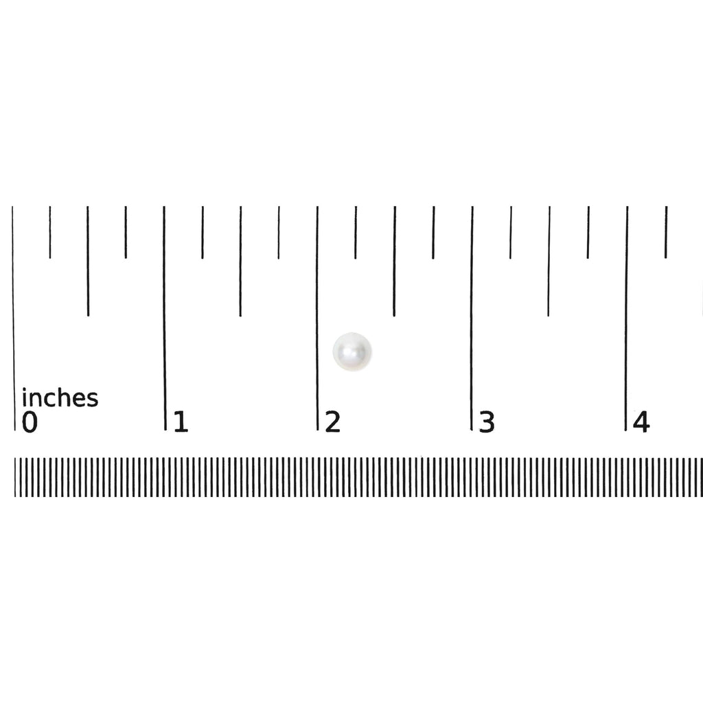 .925 Sterling Silver 7-7.5MM  Cultured Freshwater Pearl Solitaire Stud Earrings