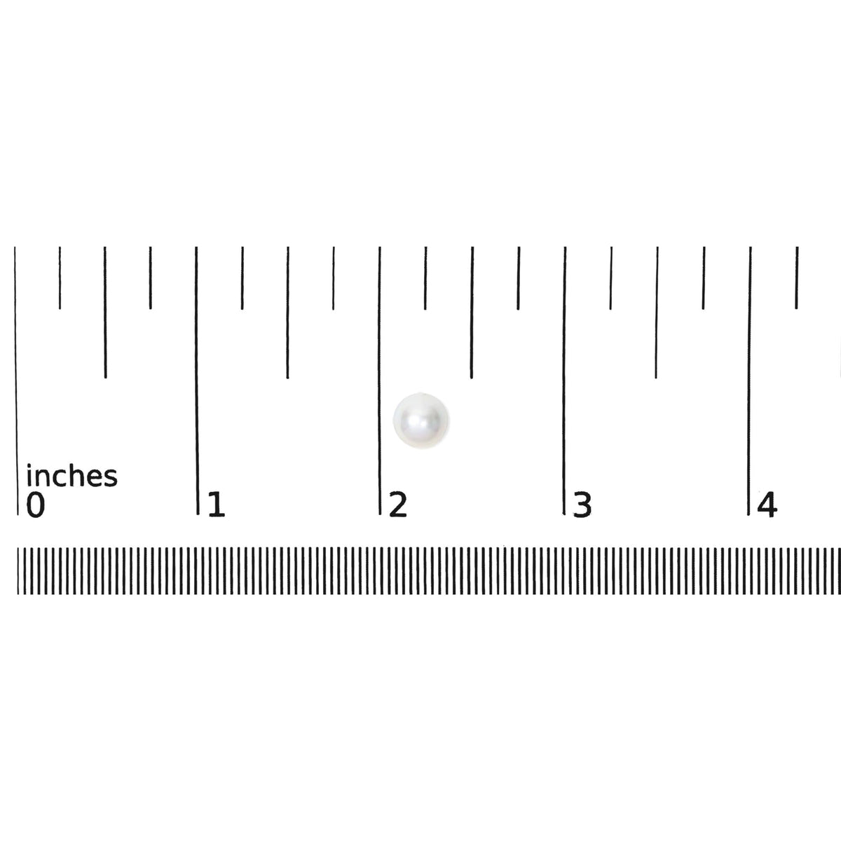 .925 Sterling Silver 7-7.5MM  Cultured Freshwater Pearl Solitaire Stud Earrings