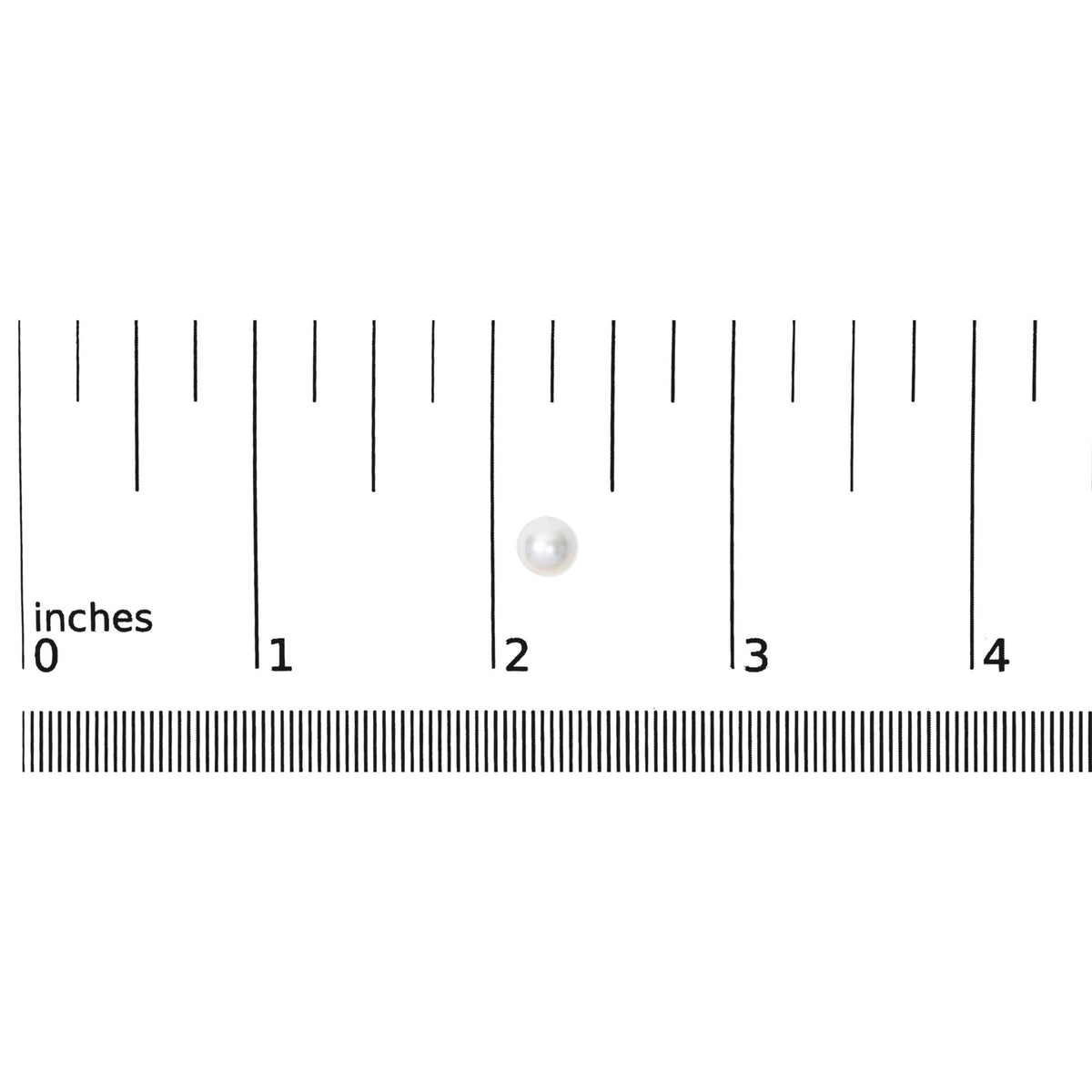 14K Yellow Gold 7-7.5MM Akoya Cultured Pearl Solitaire Stud Earrings