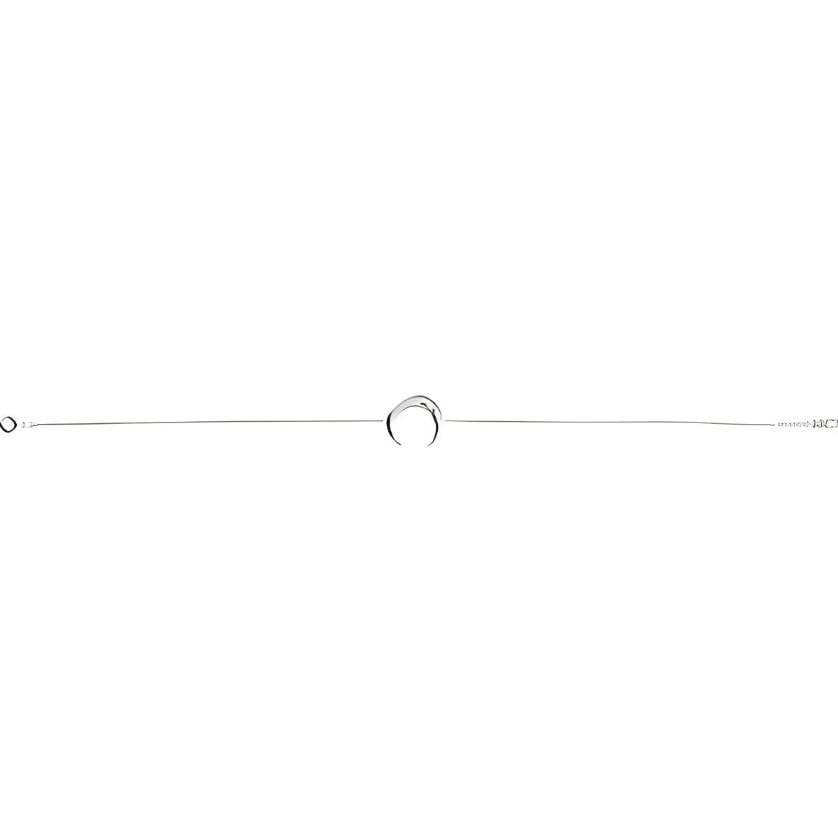 14K Yellow Gold Adjustable Crescent 6 1/2"-7 1/2" Bracelet