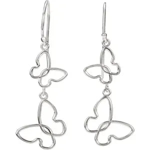 Sterling Silver Butterfly Earrings