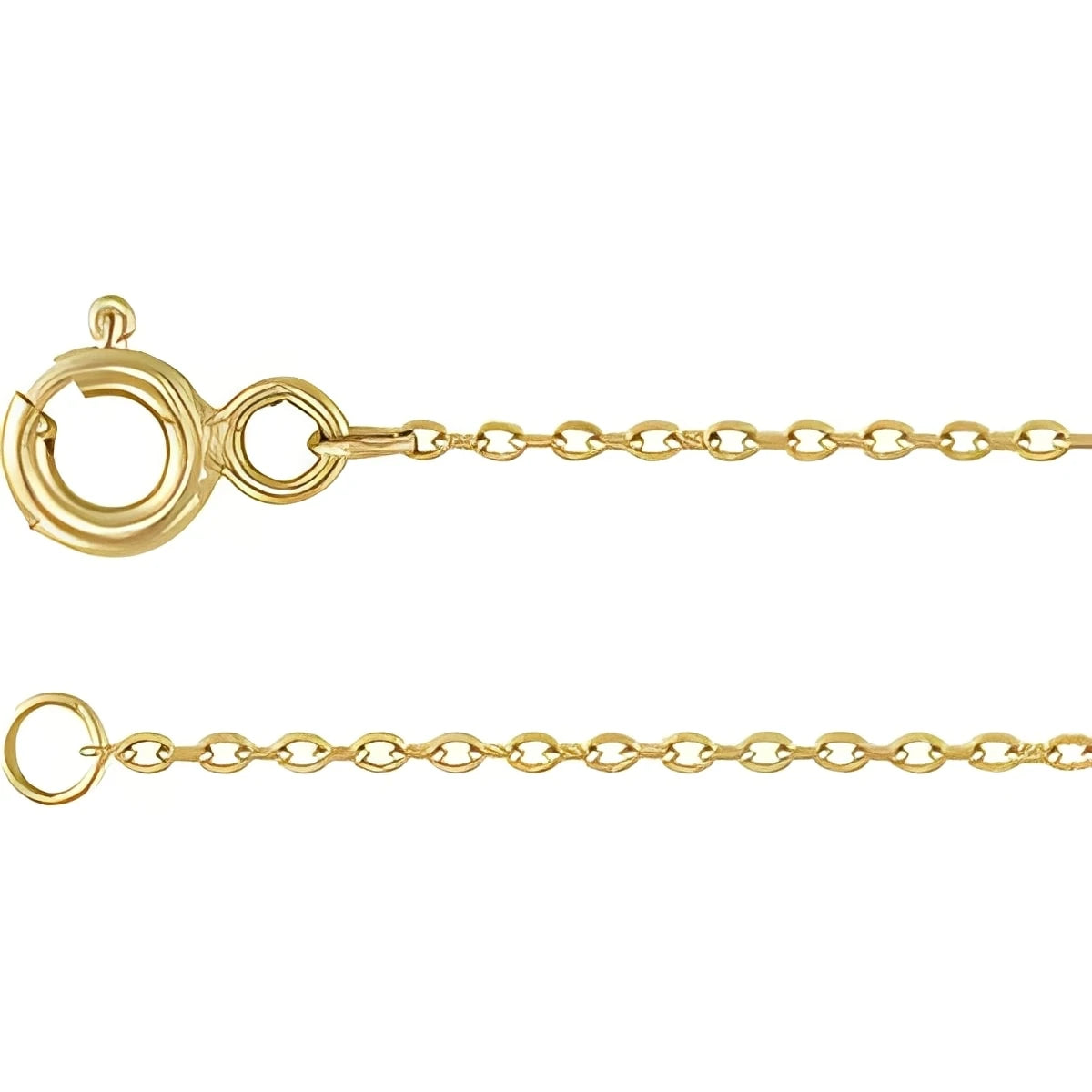 14K Yellow Gold Heart 9" Anklet