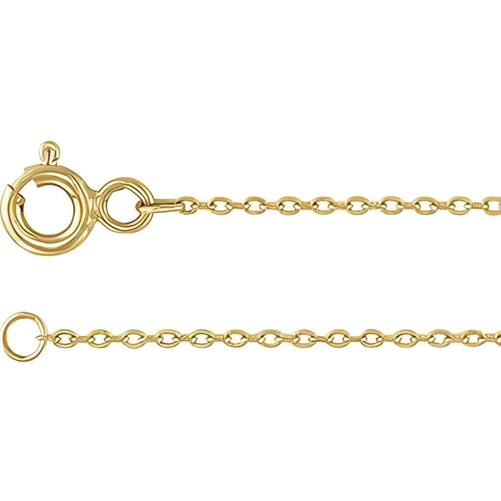 14K Yellow Gold Shell 9" Anklet