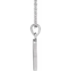 Sterling Silver Retro "Love" 16-18" Necklace