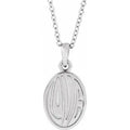 Sterling Silver Retro "Love" 16-18" Necklace
