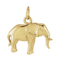 14K Yellow Gold Elephant Pendant
