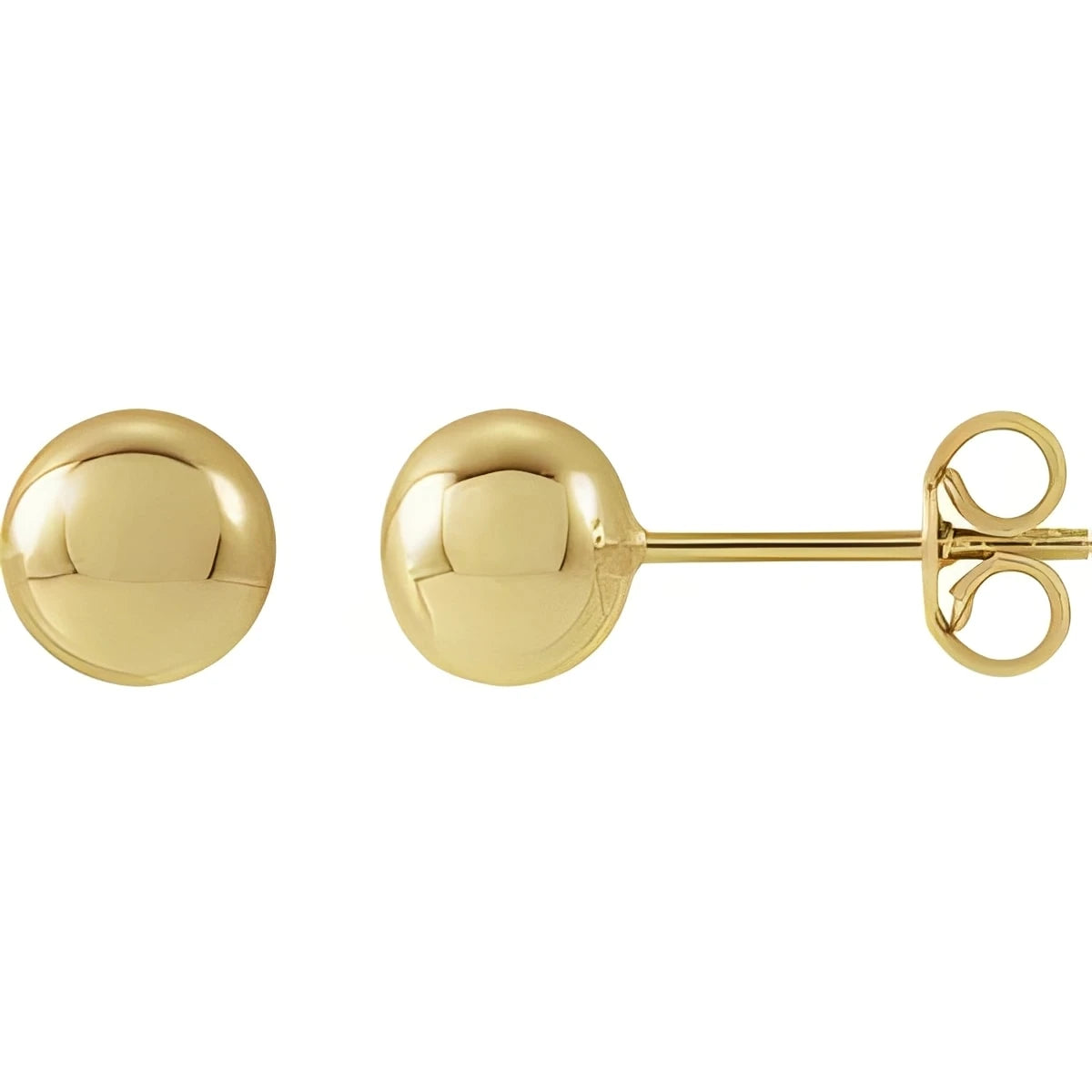 14K Yellow Gold 8 mm Ball Earrings