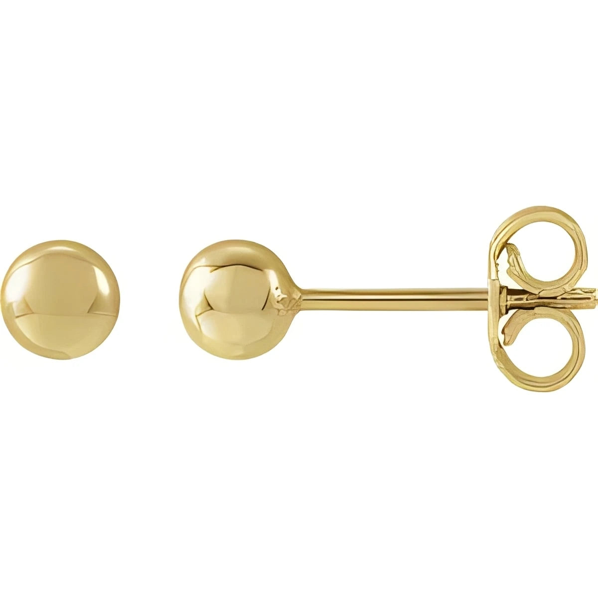 14K Yellow Gold 8 mm Ball Earrings