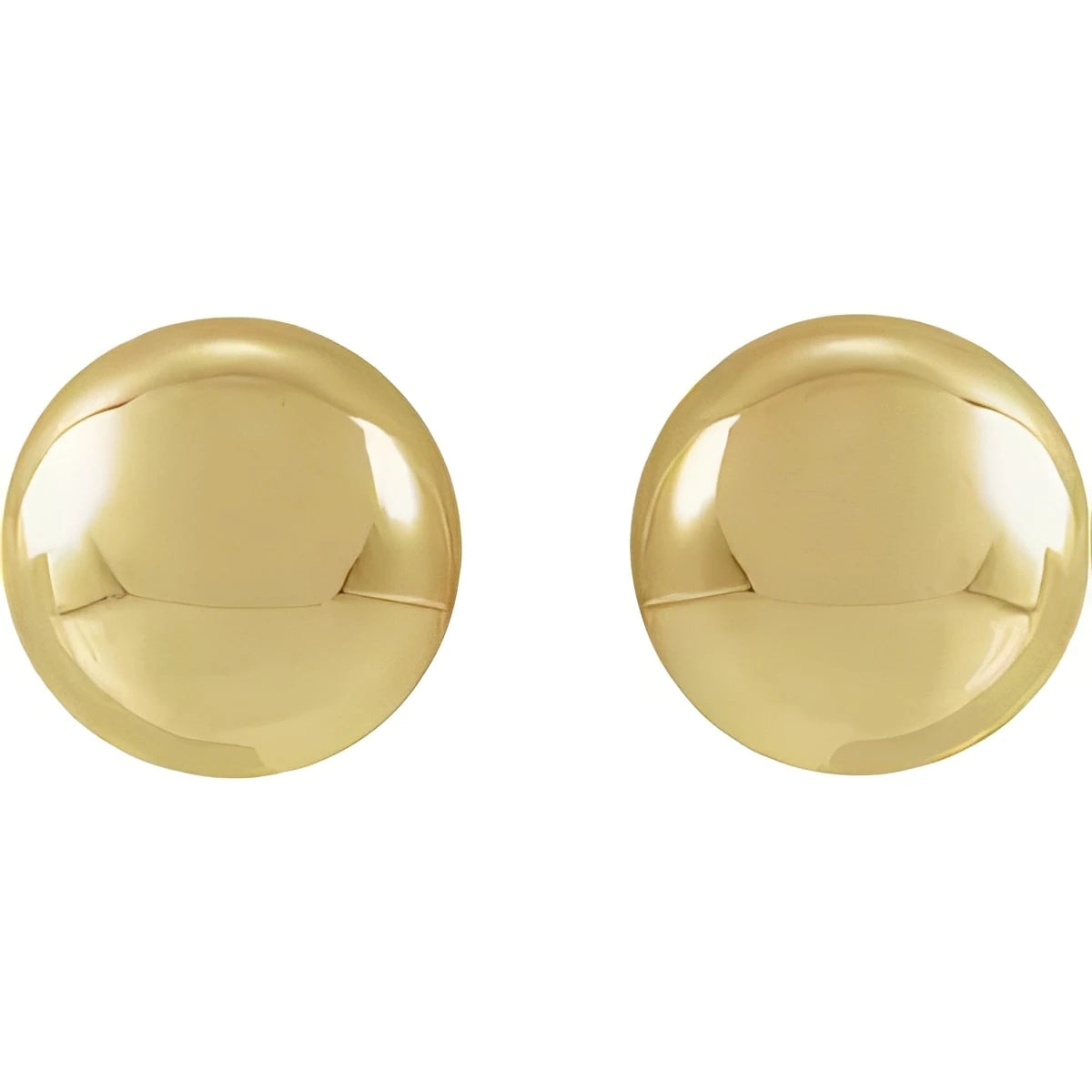 14K Yellow Gold 8 mm Ball Earrings