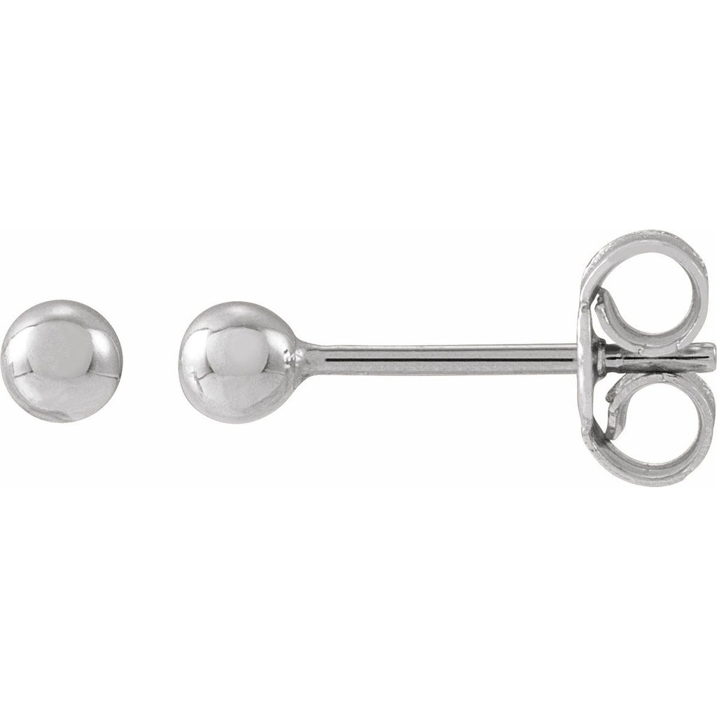 14K Yellow Gold 8 mm Ball Earrings