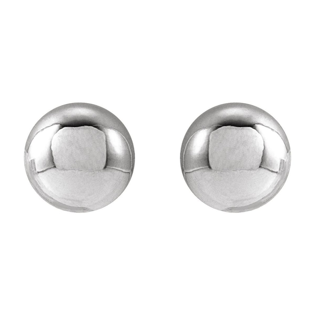 14K Yellow Gold 8 mm Ball Earrings