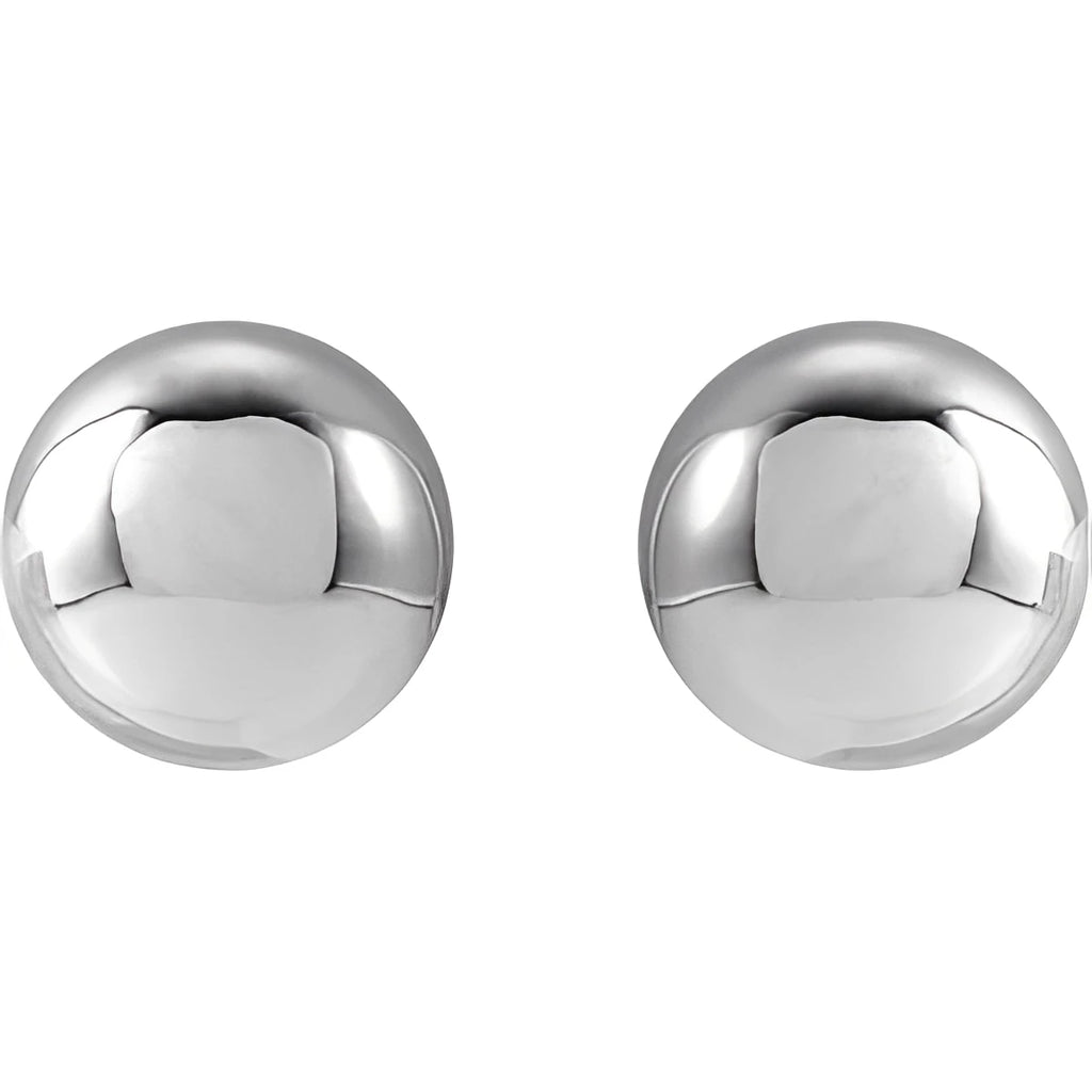 14K Yellow Gold 8 mm Ball Earrings