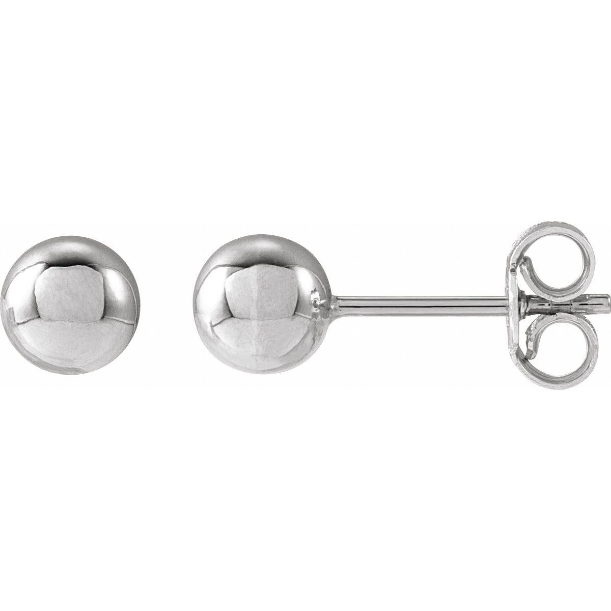 14K Yellow Gold 8 mm Ball Earrings