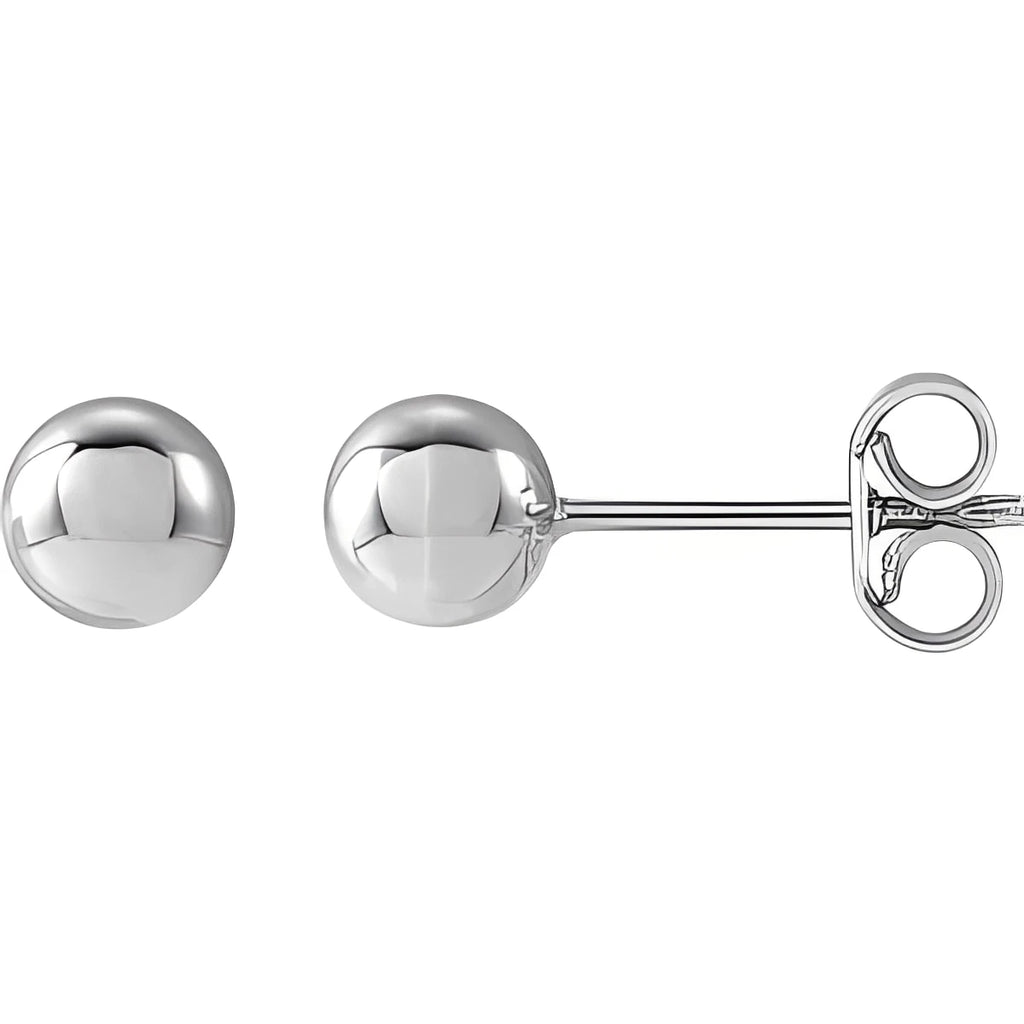 14K Yellow Gold 8 mm Ball Earrings