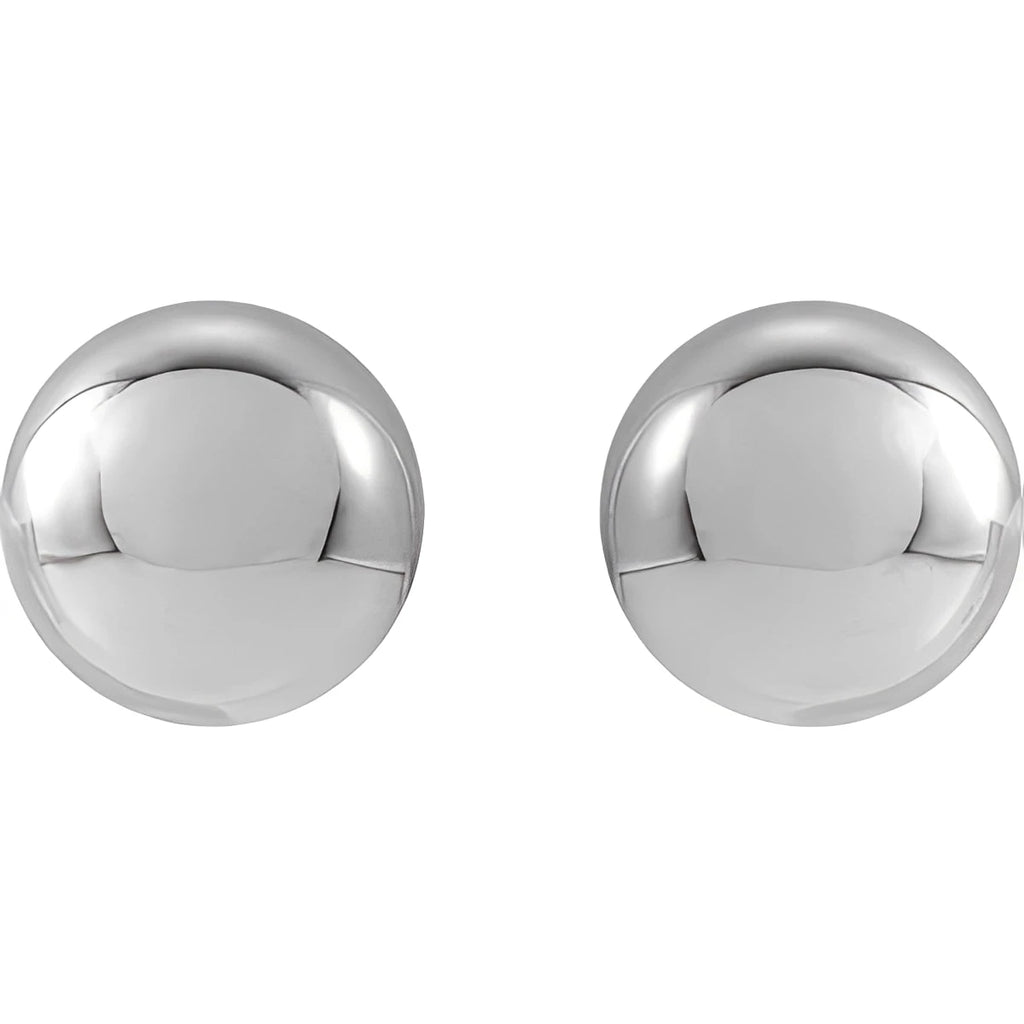 14K Yellow Gold 8 mm Ball Earrings