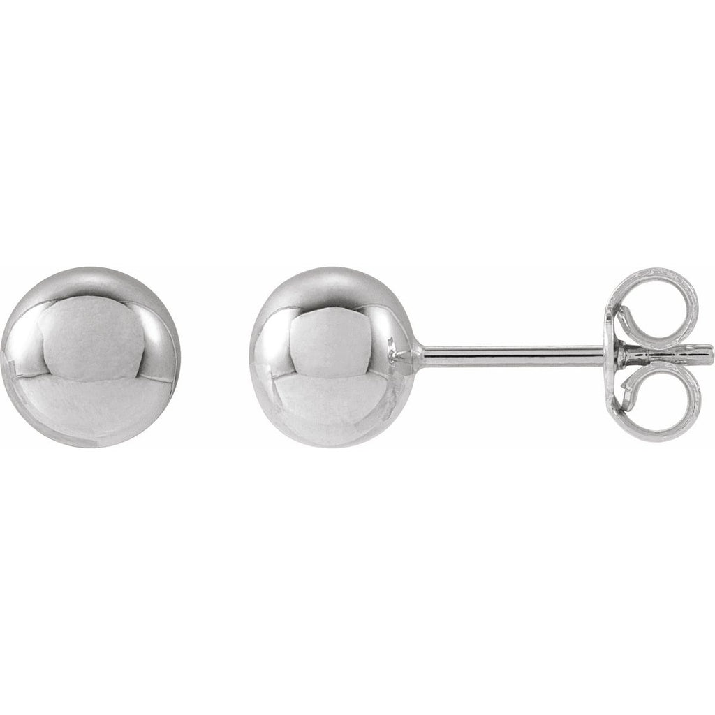 14K Yellow Gold 8 mm Ball Earrings