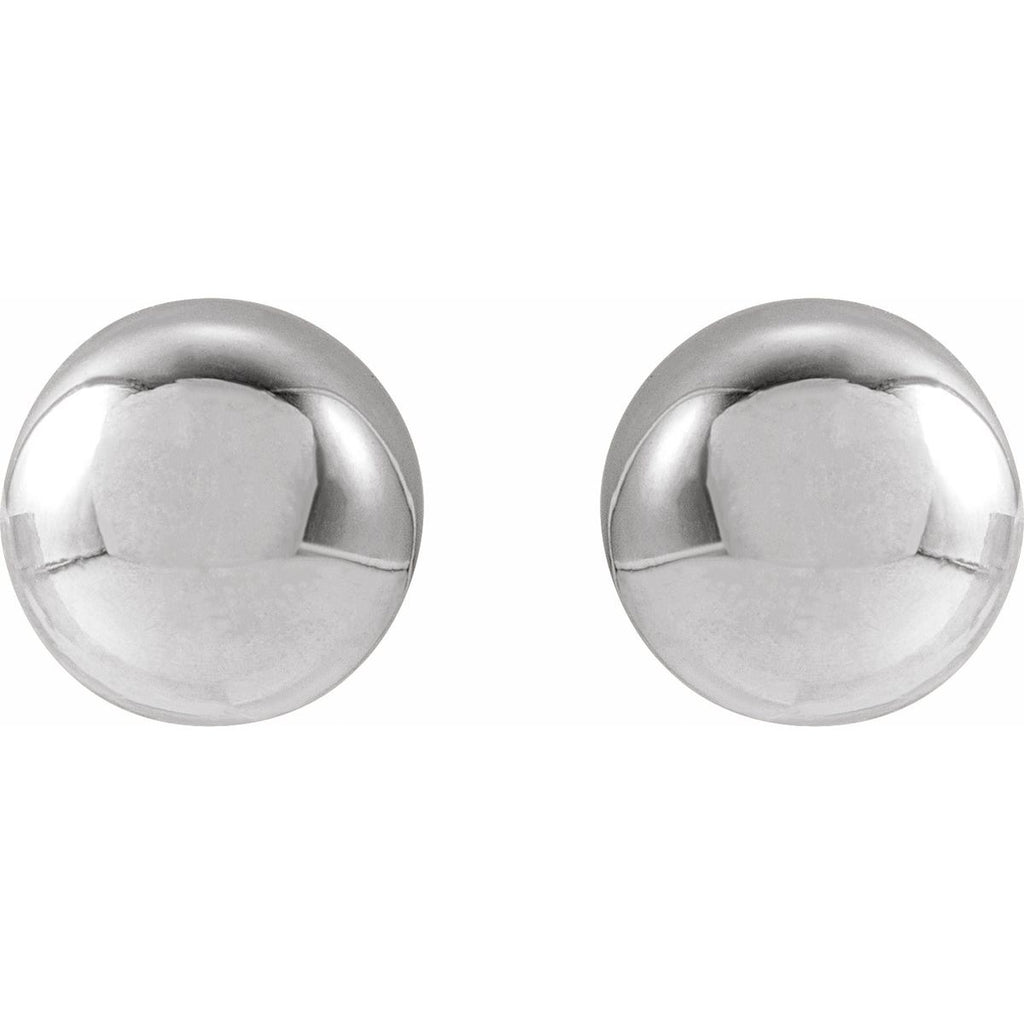 14K Yellow Gold 8 mm Ball Earrings