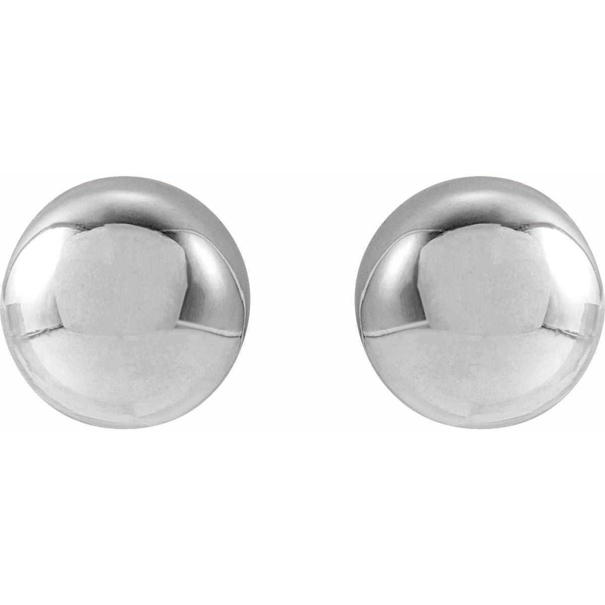 14K Yellow Gold 8 mm Ball Earrings