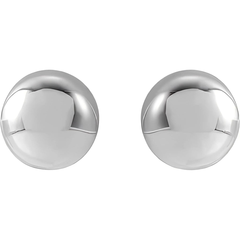 14K Yellow Gold 8 mm Ball Earrings