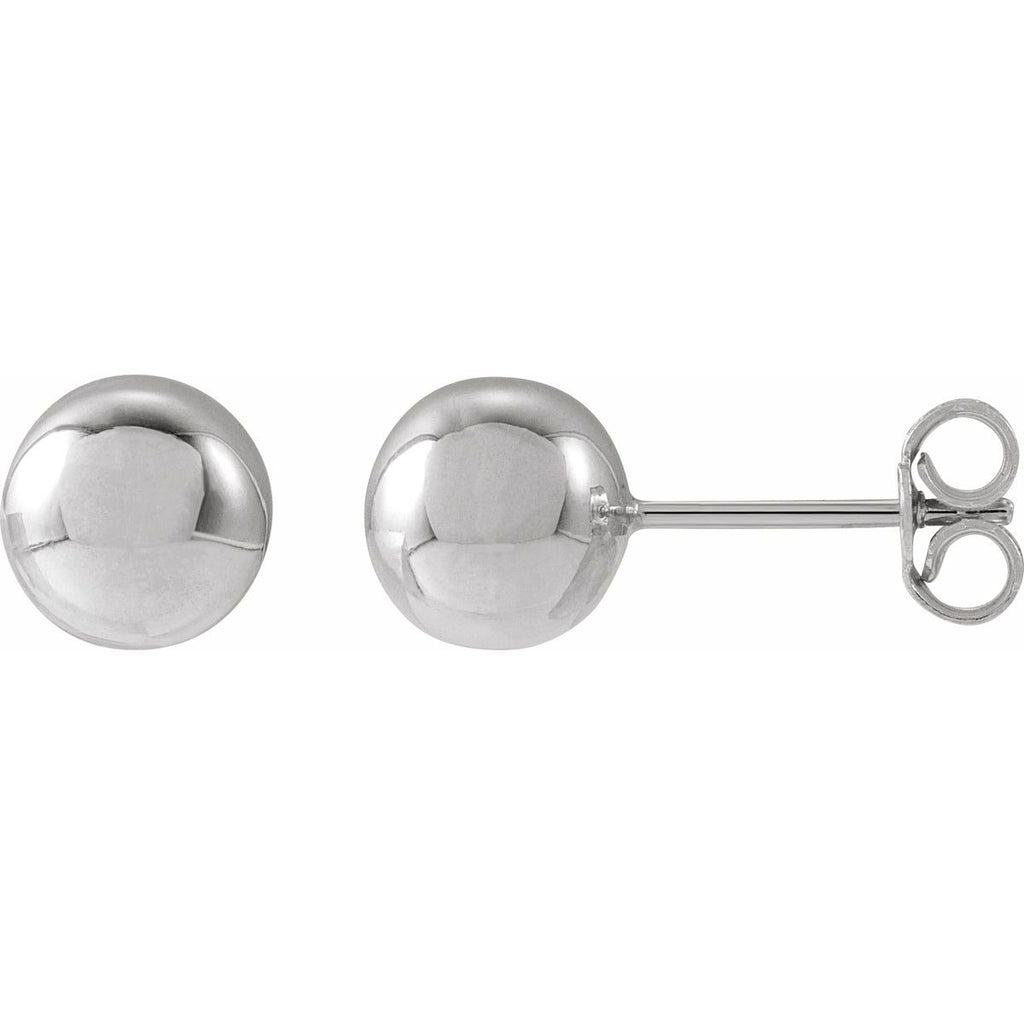 14K Yellow Gold 8 mm Ball Earrings