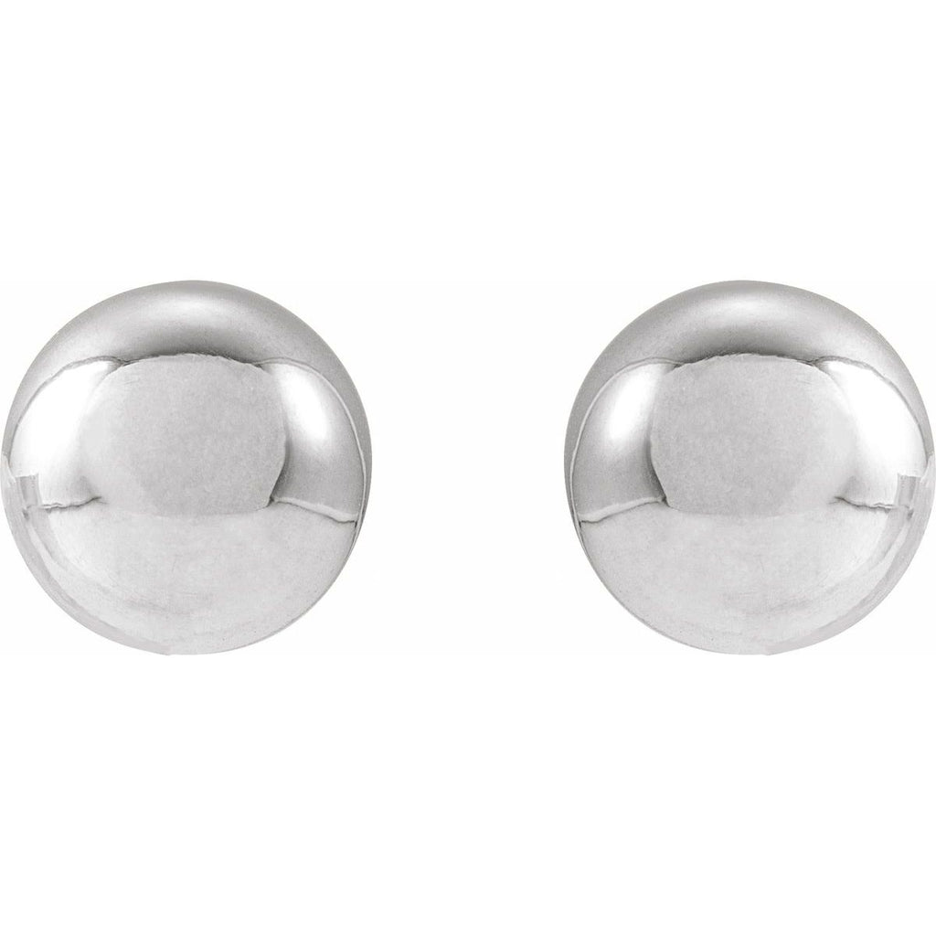 14K Yellow Gold 8 mm Ball Earrings