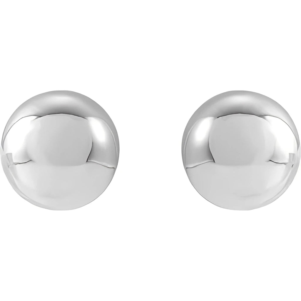 14K Yellow Gold 8 mm Ball Earrings