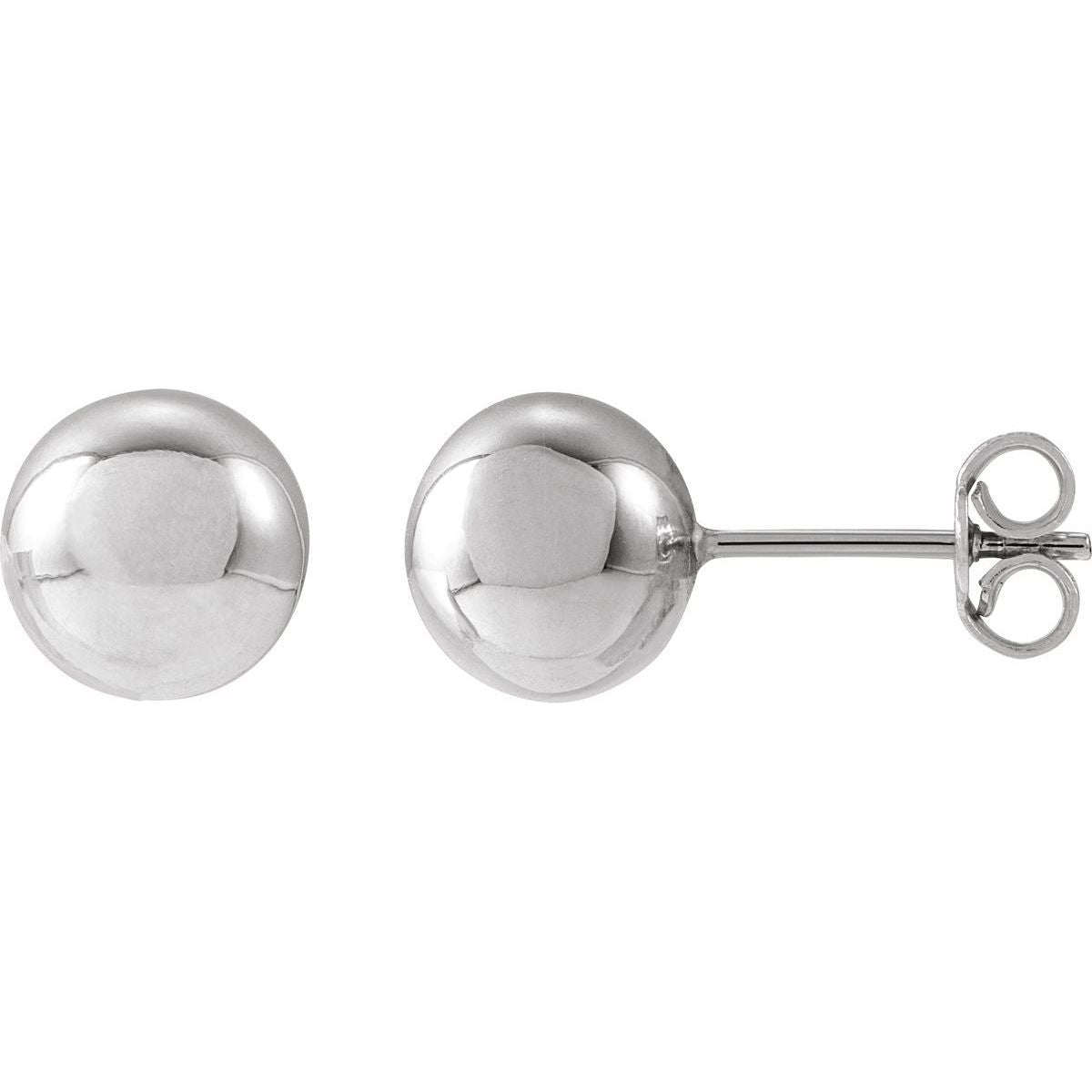 14K Yellow Gold 8 mm Ball Earrings
