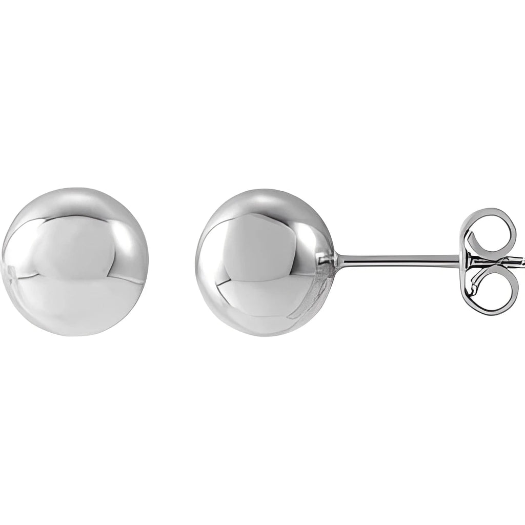 14K Yellow Gold 8 mm Ball Earrings