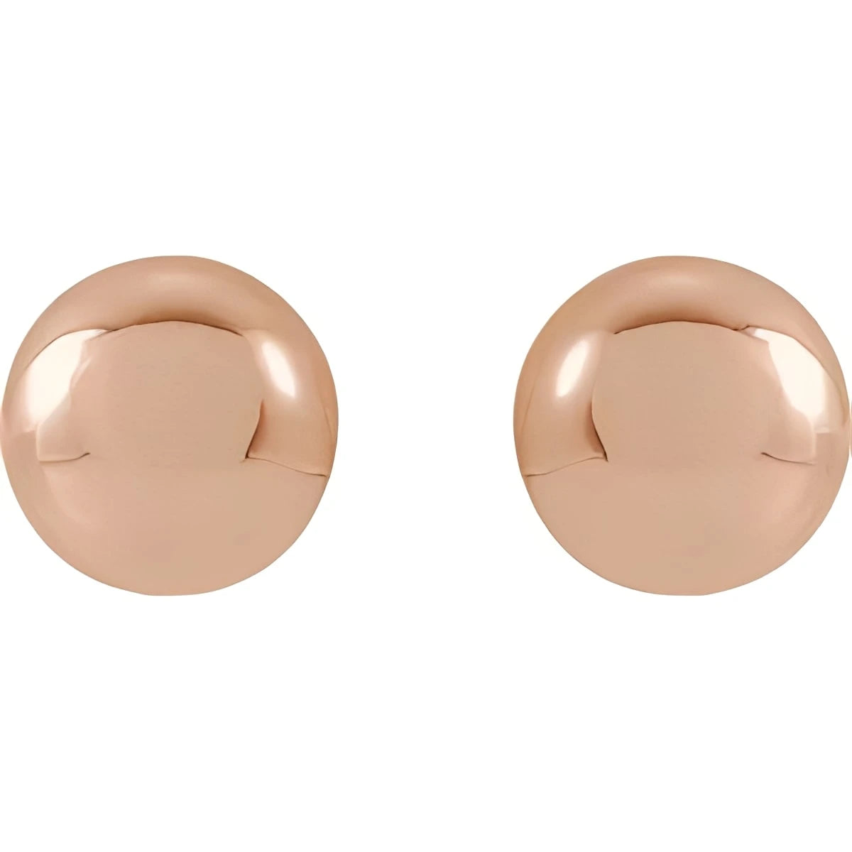 14K Yellow Gold 8 mm Ball Earrings
