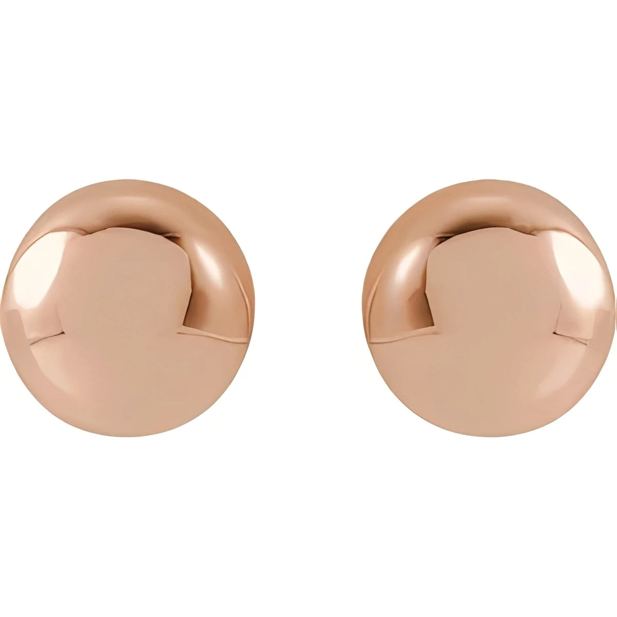 14K Yellow Gold 8 mm Ball Earrings