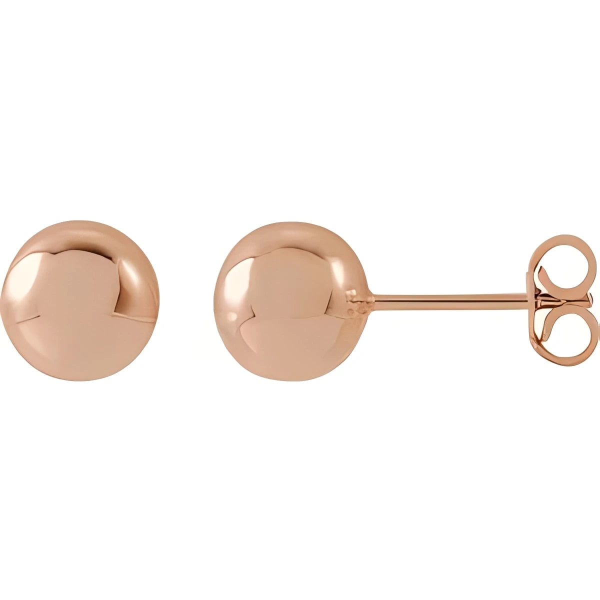 14K Yellow Gold 8 mm Ball Earrings