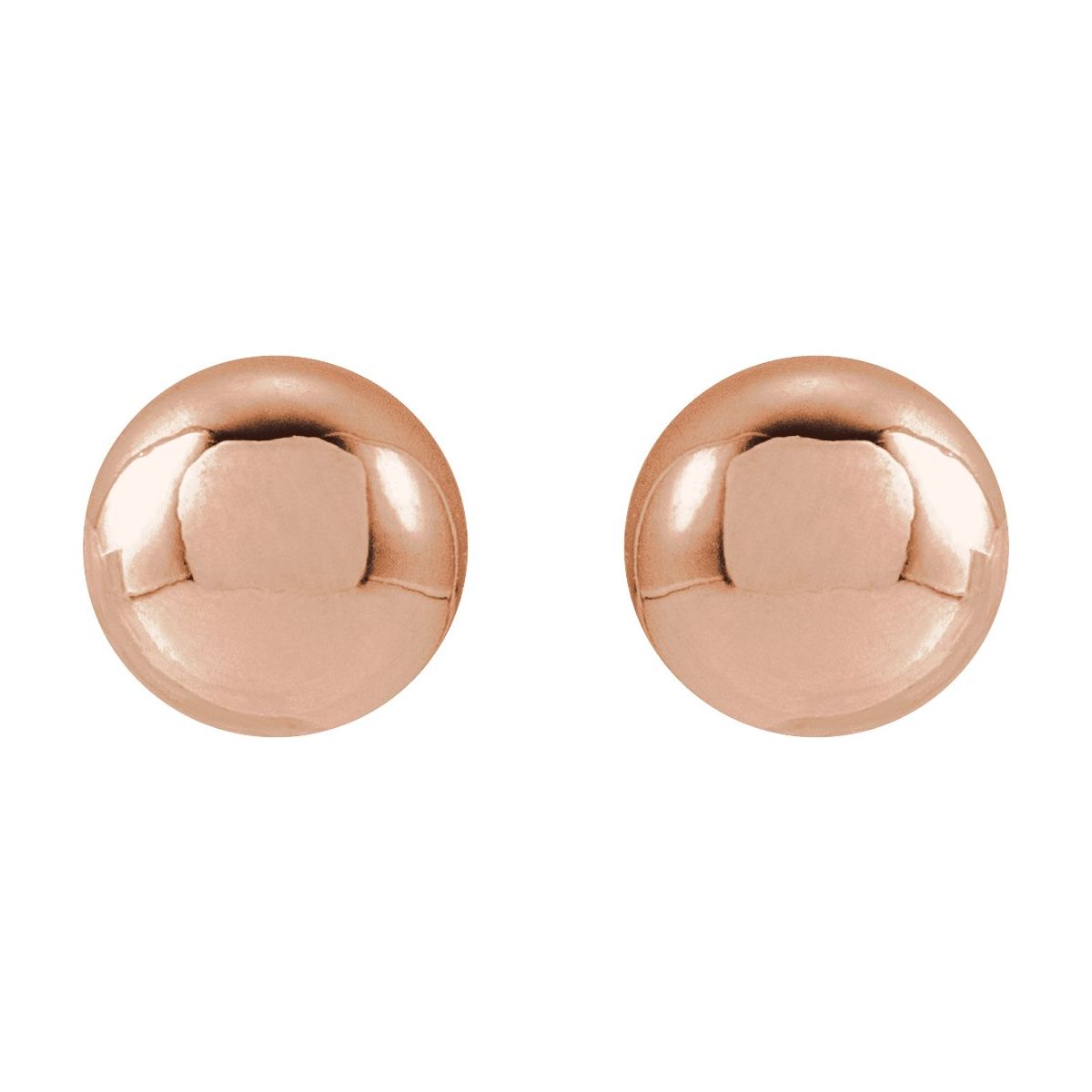 14K Yellow Gold 8 mm Ball Earrings