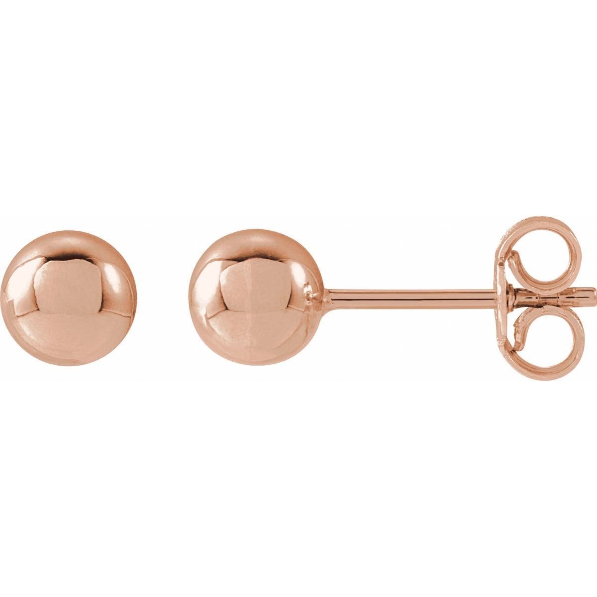 14K Yellow Gold 8 mm Ball Earrings