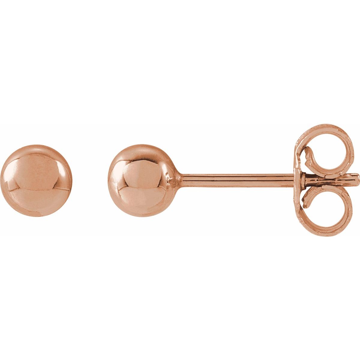 14K Yellow Gold 8 mm Ball Earrings