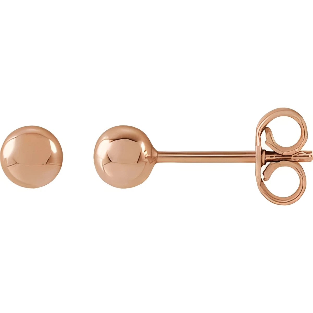 14K Yellow Gold 8 mm Ball Earrings
