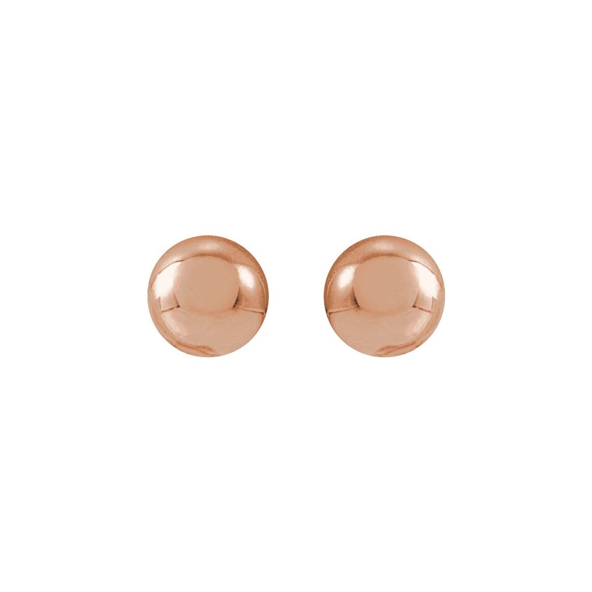 14K Yellow Gold 8 mm Ball Earrings