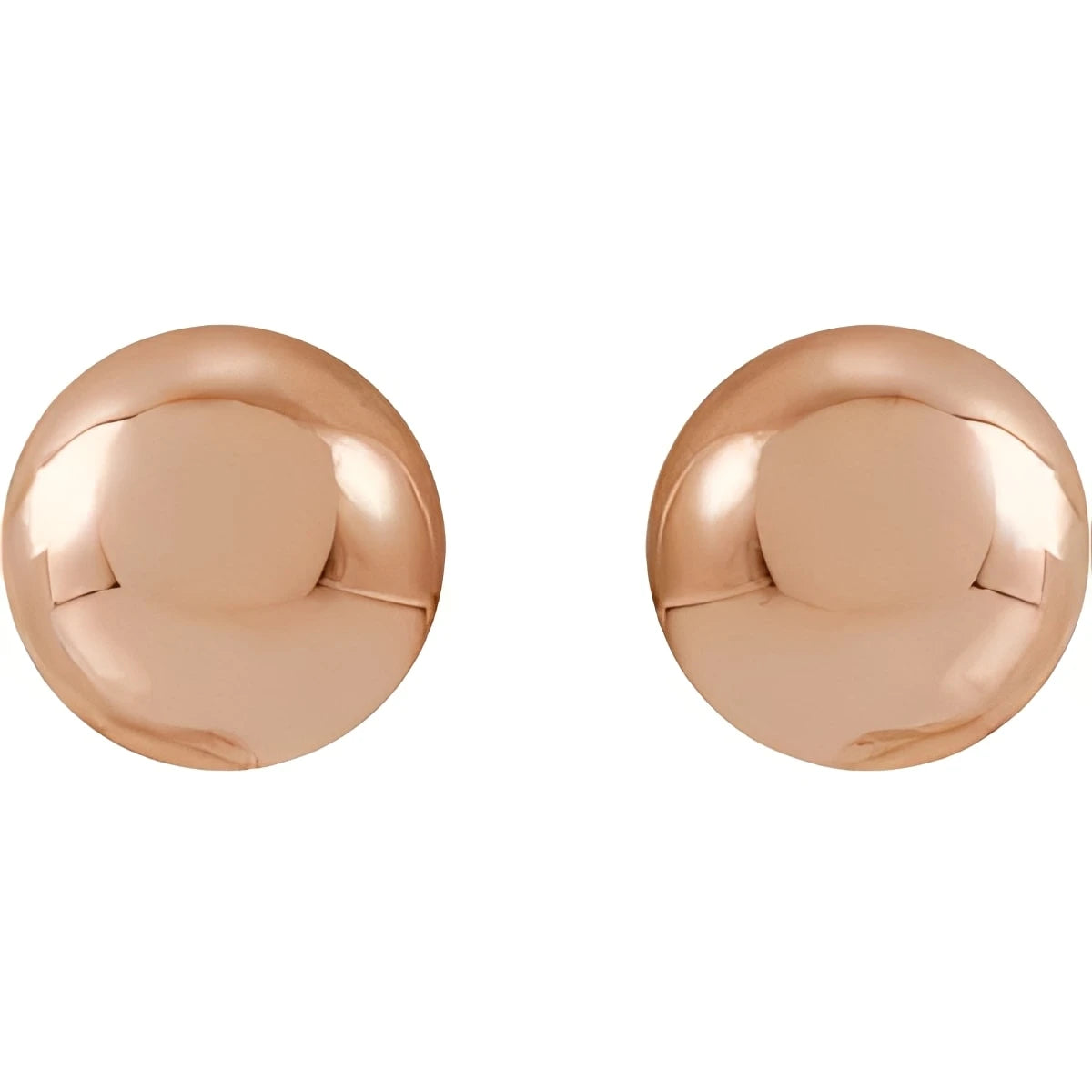 14K Yellow Gold 8 mm Ball Earrings