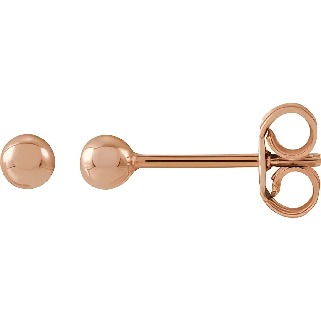 14K Yellow Gold 8 mm Ball Earrings