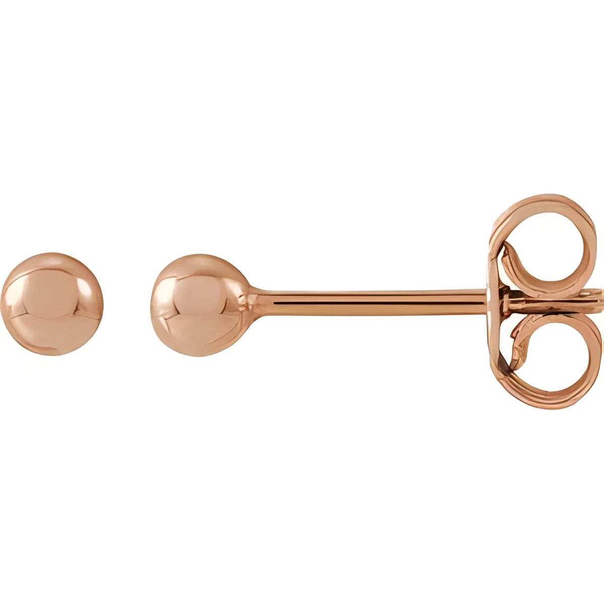 14K Yellow Gold 8 mm Ball Earrings