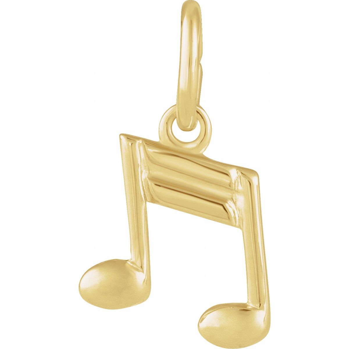 14K Yellow Gold Musical Note Charm/Pendant
