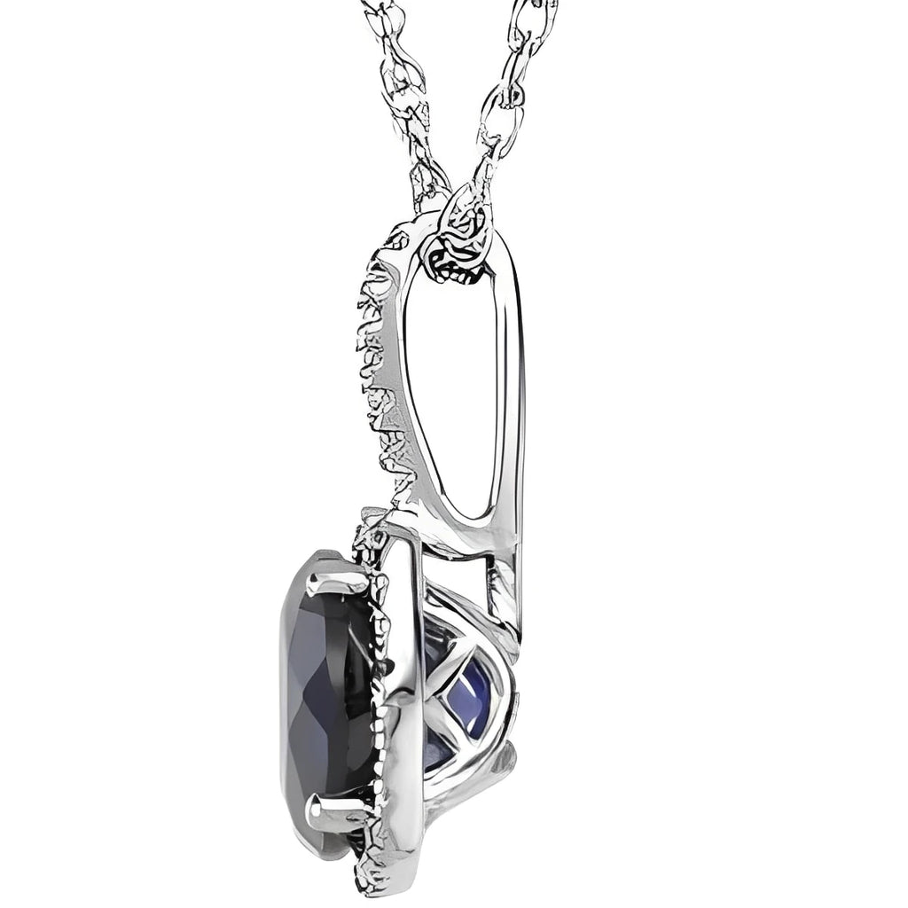 Sterling Silver 6.5-7 mm Cultured White Freshwater Pearl & .015 CTW Natural Diamond 18" Necklace