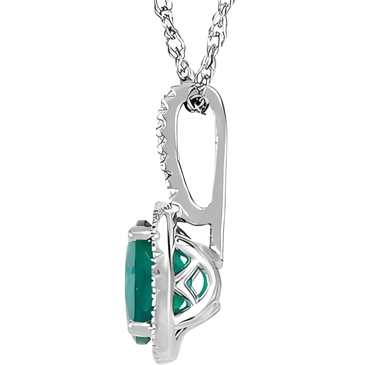 Sterling Silver 6.5-7 mm Cultured White Freshwater Pearl & .015 CTW Natural Diamond 18" Necklace