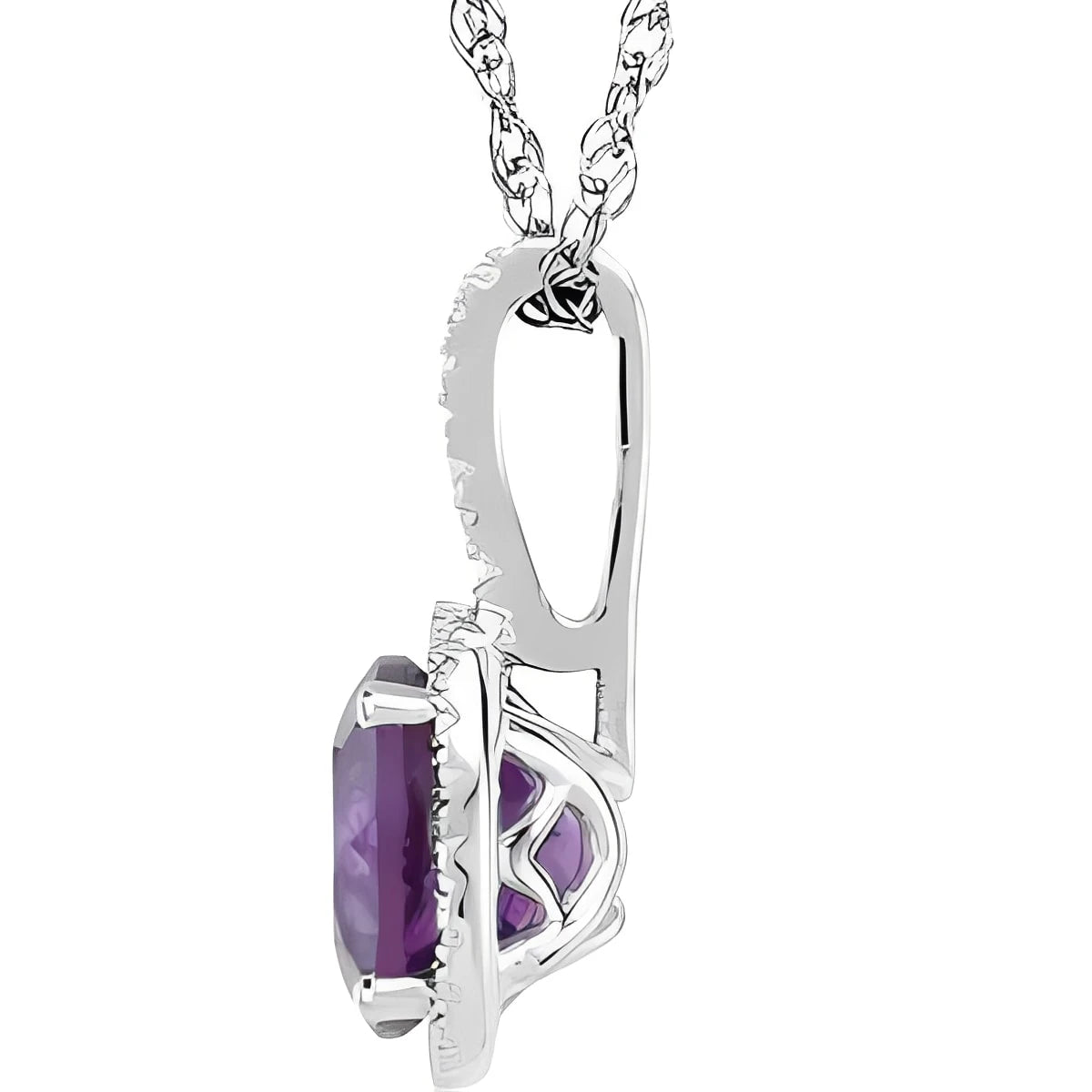 Sterling Silver 6.5-7 mm Cultured White Freshwater Pearl & .015 CTW Natural Diamond 18" Necklace
