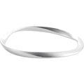 Sterling Silver Wavy Bangle 7 1/2" Bracelet