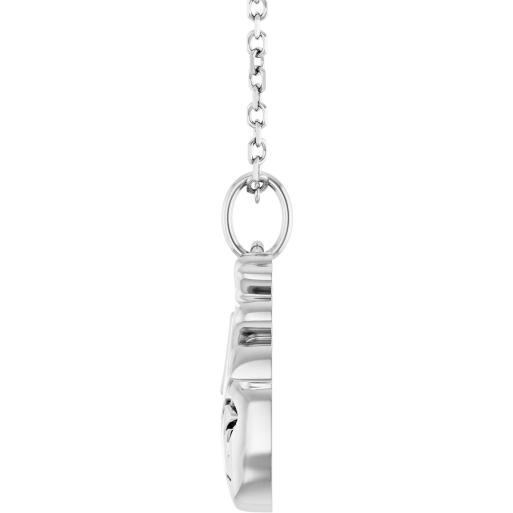 Sterling Silver Anatomical Heart 16-18" Necklace