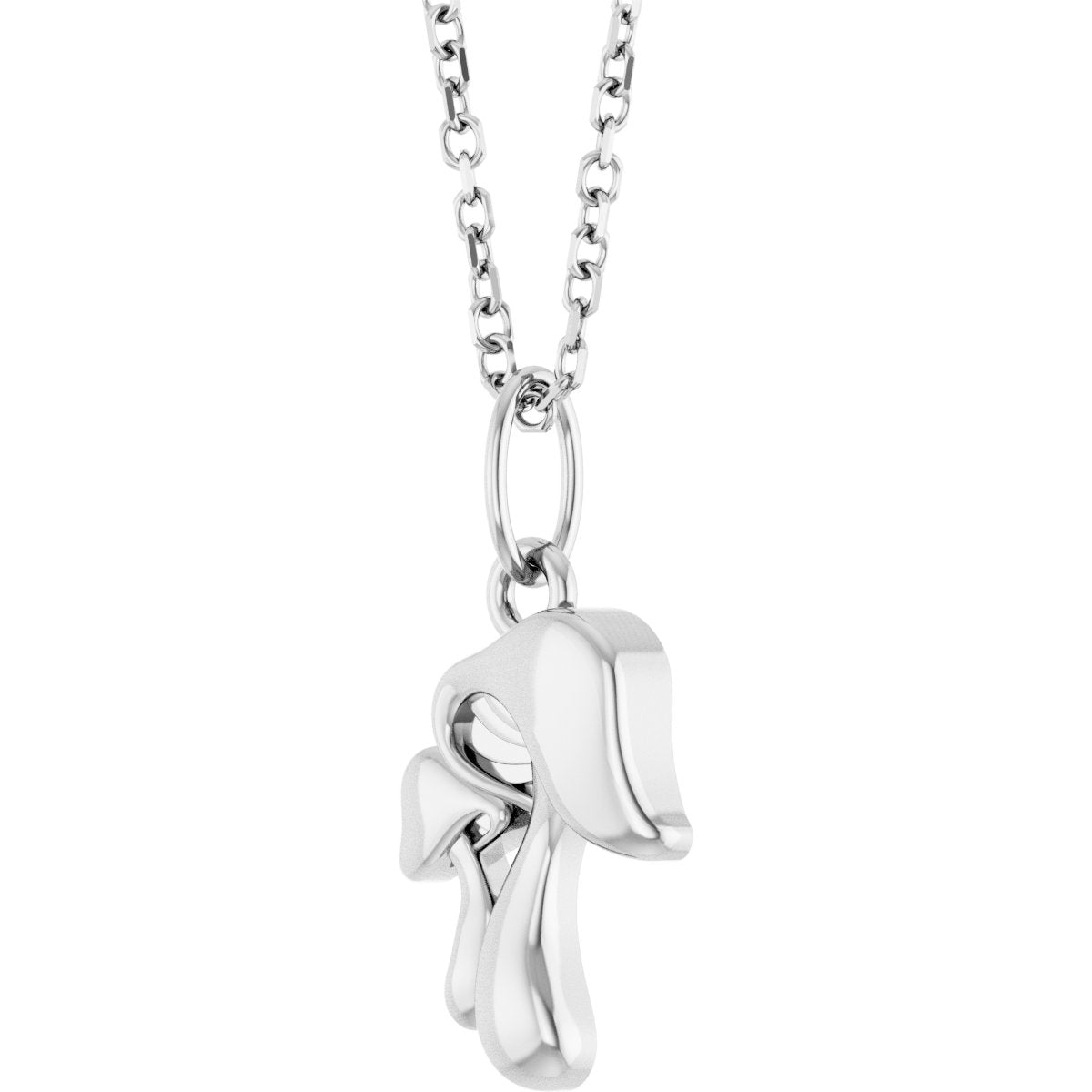 Sterling Silver Mushroom 16-18" Necklace