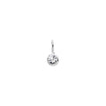 Sterling Silver Imitation Diamond Hook Charm/Pendant