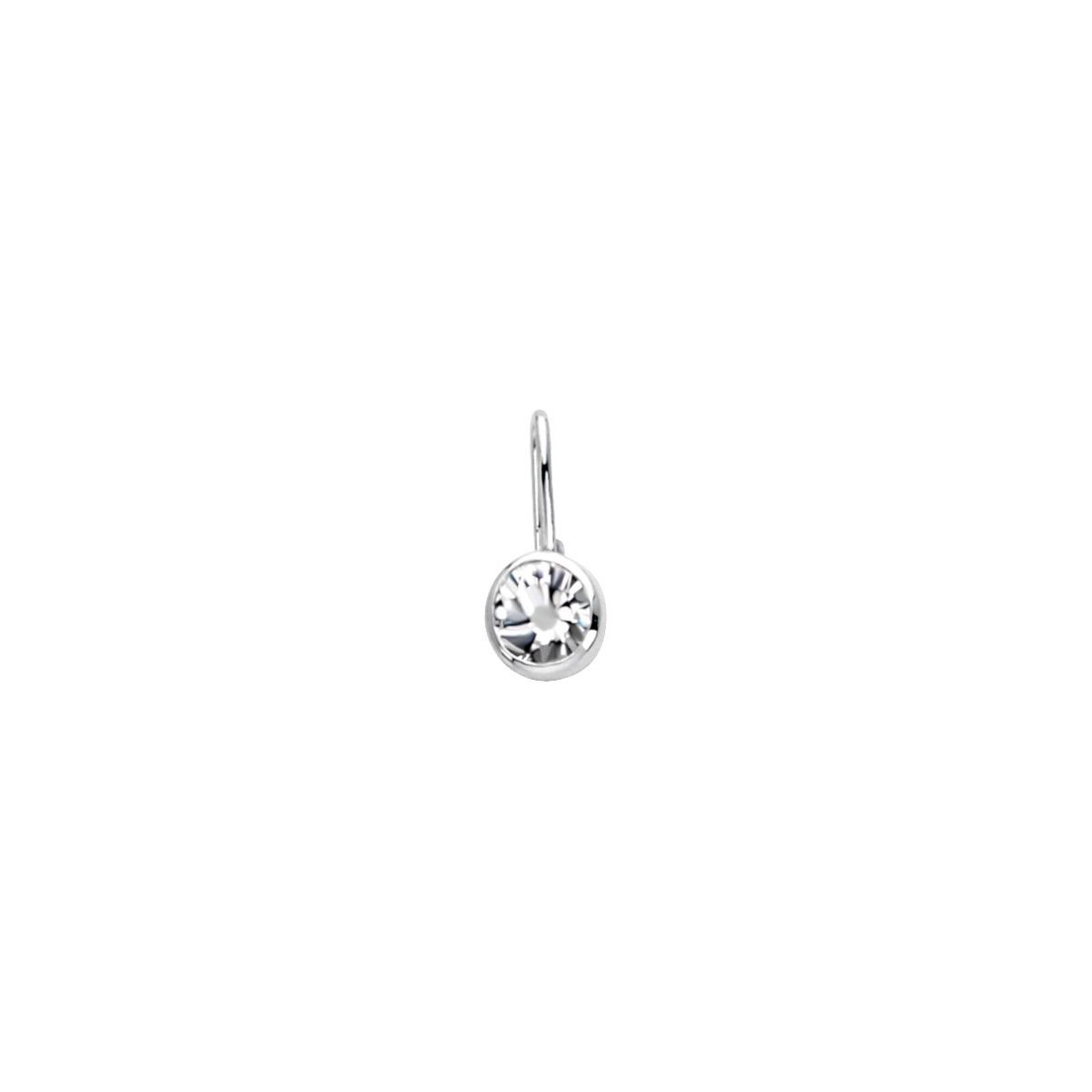 Sterling Silver Imitation Diamond Hook Charm/Pendant