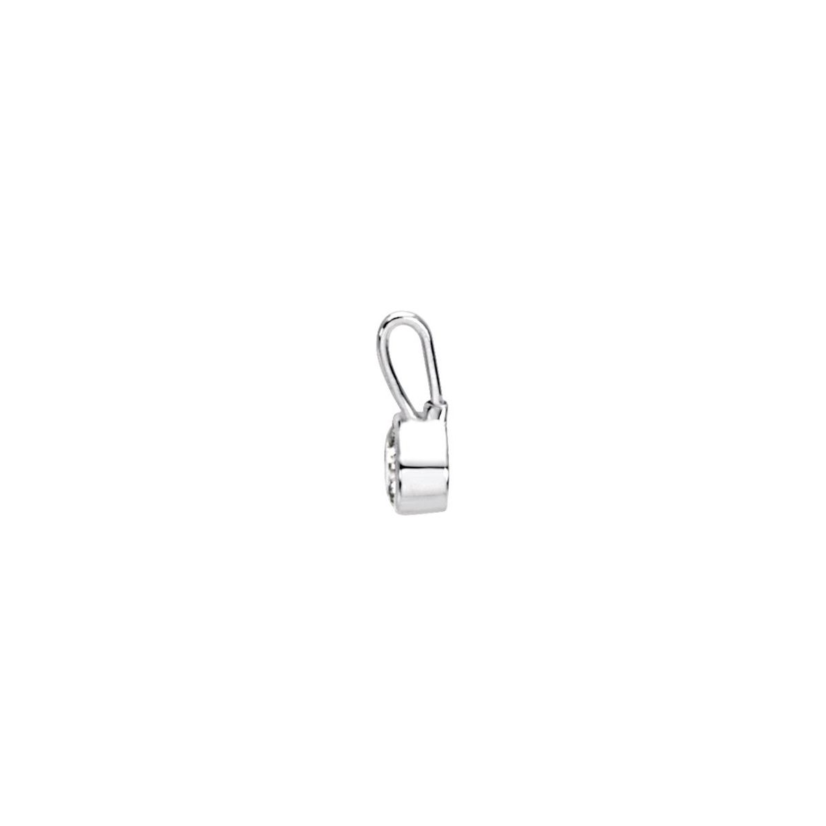 Sterling Silver Imitation Diamond Hook Charm/Pendant